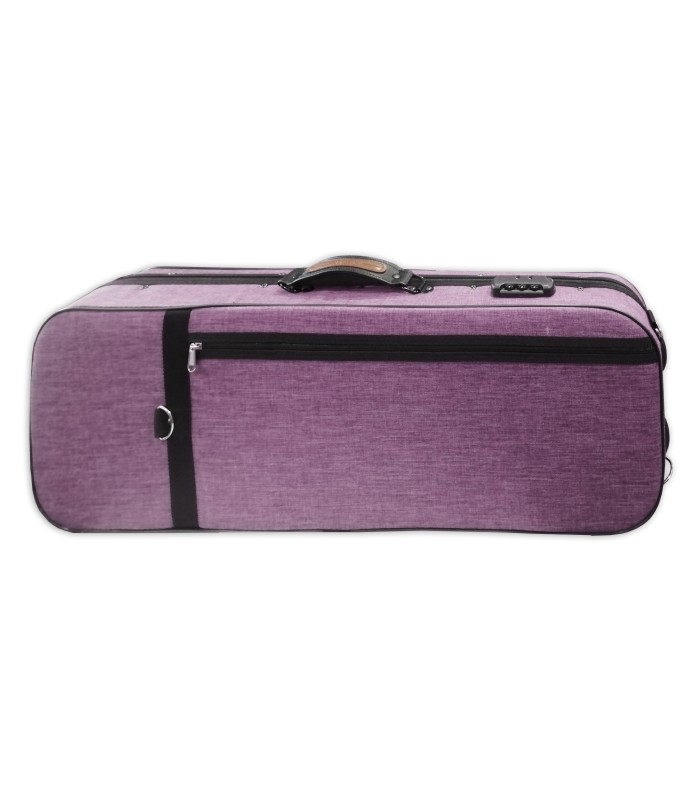 Espalda del estuche Rapsody modelo City violeta