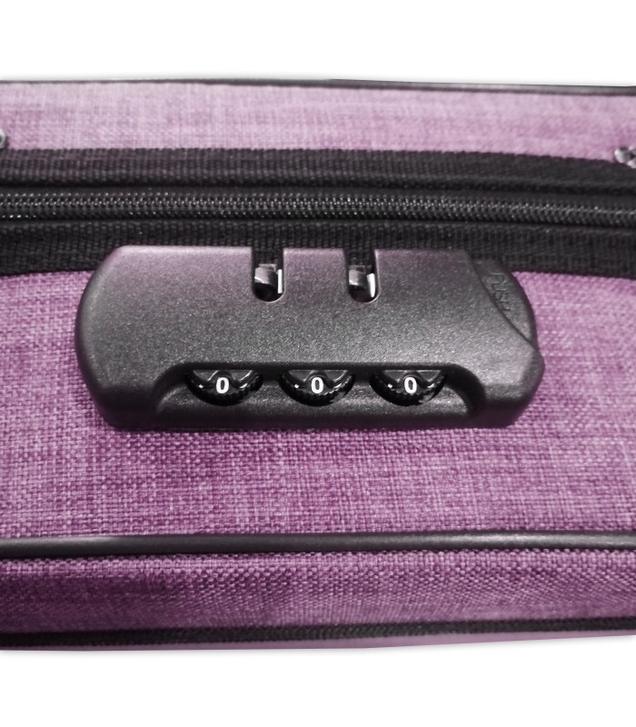 Fecho com codigo do estojo Rapsody modelo City violeta