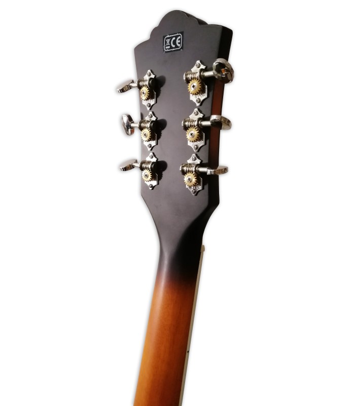 Carrilhões da guitarra eletroacústica Guild modelo F 250CE Jumbo Cutaway Antique Burst