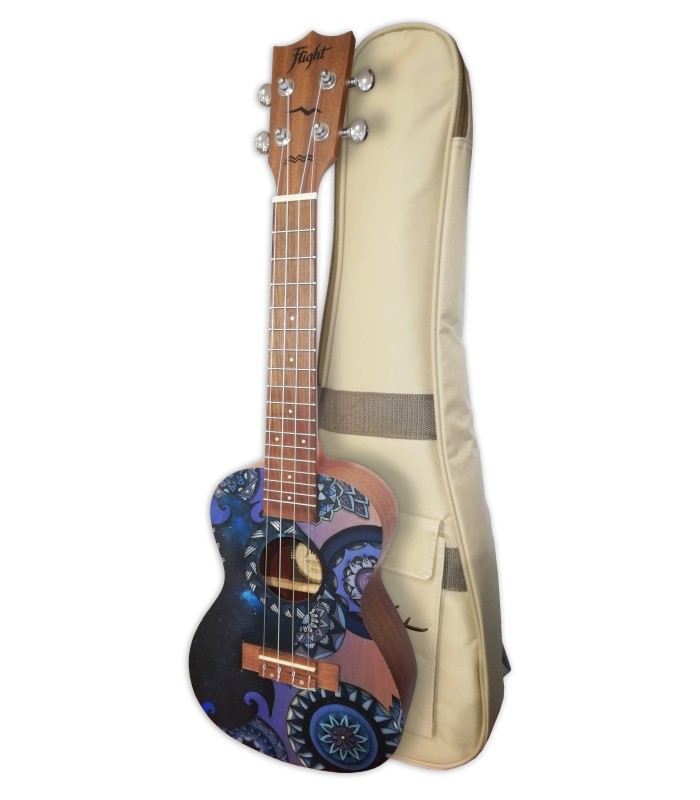 Ukelele concierto Flight modelo AUC-33 Stardust con funda