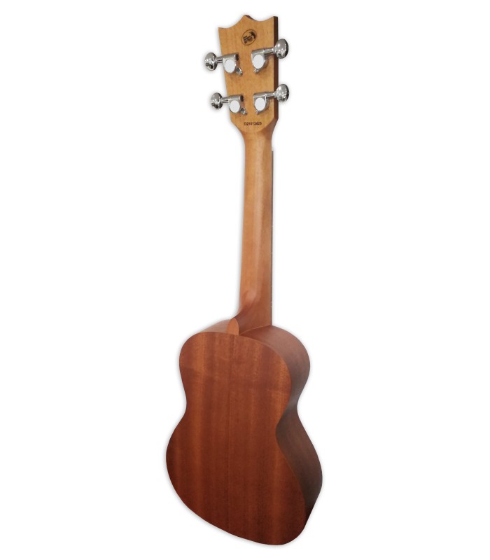 Mahogany back and sides of the concert ukulele Flight model AUC-33 Stardust