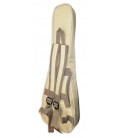 Costas do saco do ukulele concerto Flight modelo AUC-33 Stardust