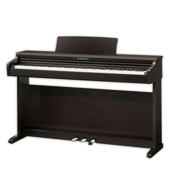 Foto del piano digital Kawai modelo KDP120R con acabado de palisandro