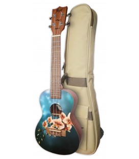 Ukelele concierto Flight modelo AUC-33 Orchid con funda