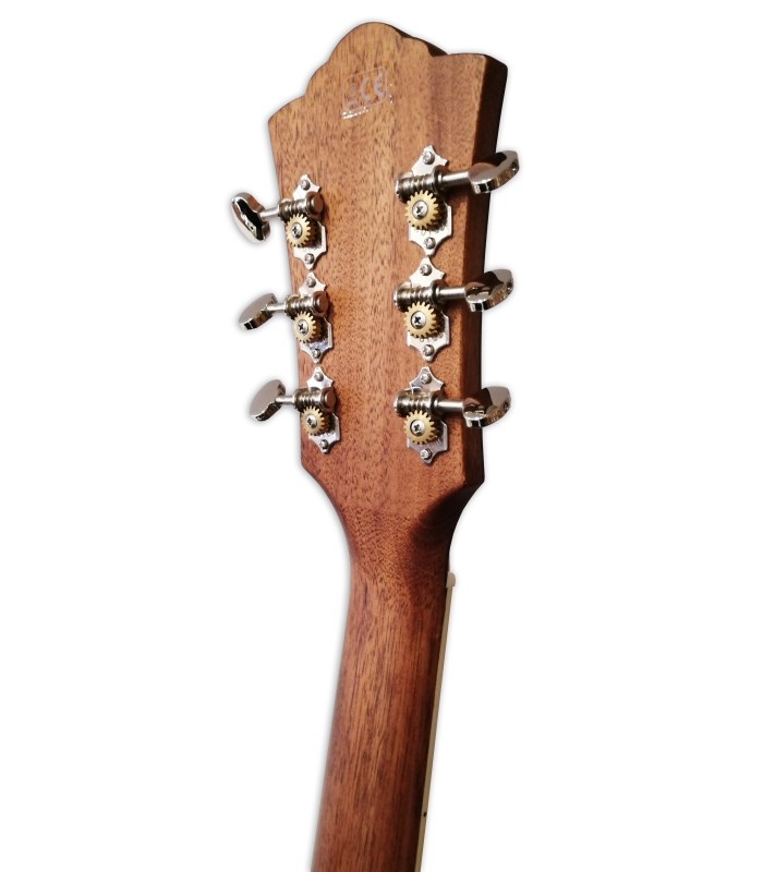 Carrilhão da guitarra eletroacústica Guild modelo OM 260CE de Luxe Orchestra Cutaway Antique Burst
