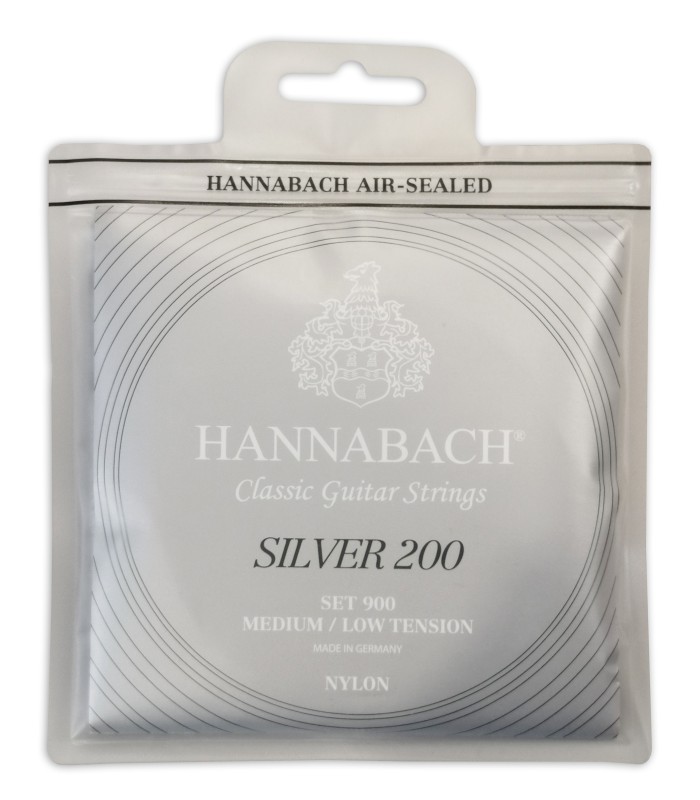 Package cover of the string set Hannabach E900 MLT of medium low tension