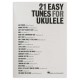 Indice del libro 21 Easy Tunes for Ukulele