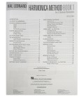Índice do livro Hal Leonard Harmonica Method Book 1