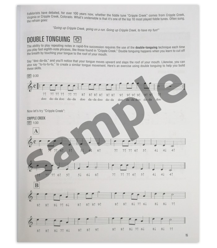 Muestra del libro Hal Leonard Harmonica Method Book 1