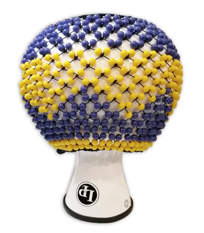 Detalle de las cuentas de plástico Jenigor del afuche LP modelo LP484 Shekere Jim Greiner