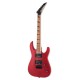 Guitarra eléctrica Jackson modelo JS24 DKAM Dinky en color rojo