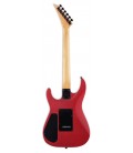 Costas da guitarra elétrica Jackson modelo JS24 DKAM Dinky vermelha