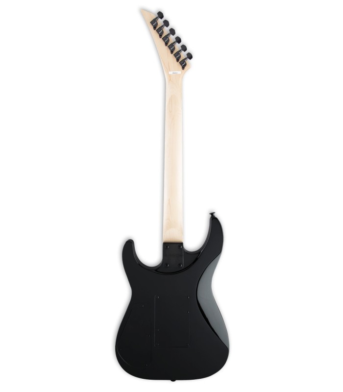 Costas da guitarra elétrica Jackson modelo JS32Q DKAM Dinky preta