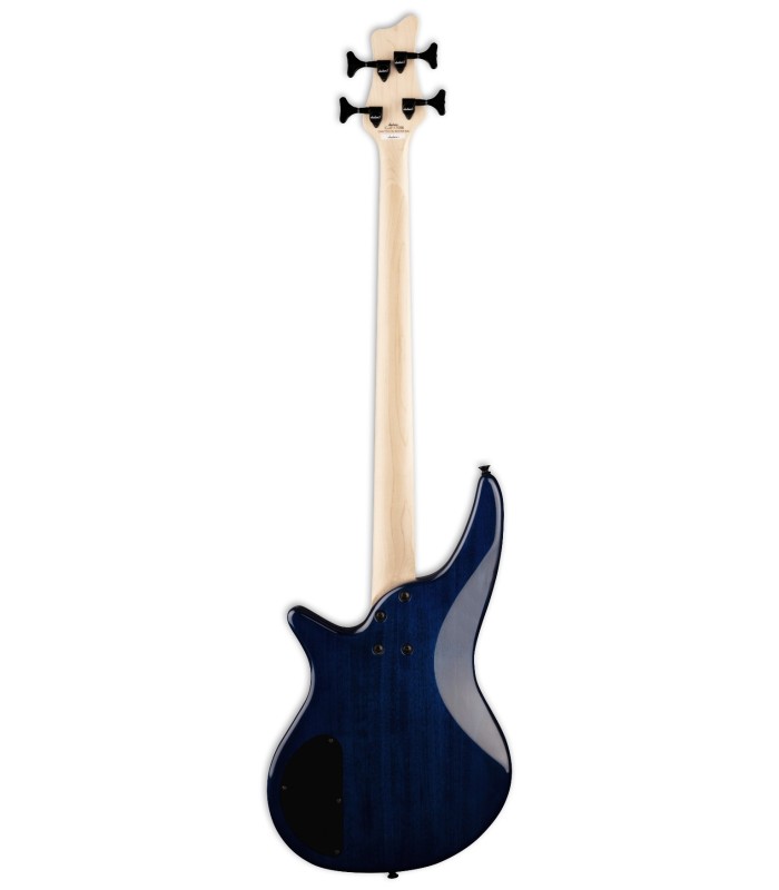 Espalda de la guitarra bajo Jackson modelo JS2P Spectra Bass Blue Burst