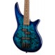 Cuerpo y pastillas de la guitarra bajo Jackson modelo JS2P Spectra Bass Blue Burst