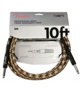 Cable Fender modelo Professional Desert Camo 3 metros para guitarra
