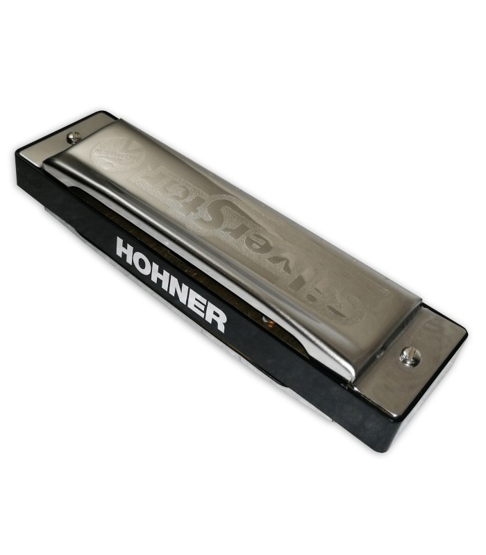Back of the harmonica Hohner Silver Star in E 504 20 E
