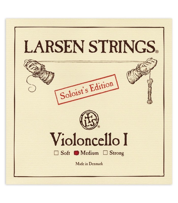 Cuerda individual Larsen modelo Soloist 1ª Lá Média para violonchelo de tamaño 4/4