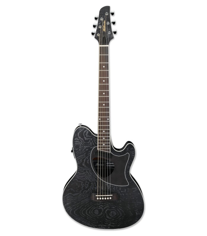 Guitarra electroacústica Ibanez modelo Talman TCM50 GBO con acabado Galaxy Black
