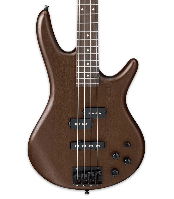 Corpo e captadores da guitarra baixo Ibanez modelo GSR200B WNF de 4 cordas