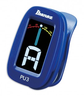 Afinador cromático Ibanez modelo PU3 BL Clip Tuner