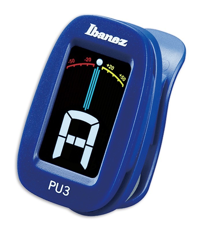 Afinador cromático Ibanez modelo PU3 BL Clip Tuner