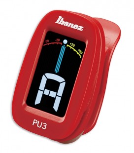 Afinador Cromático Ibanez PU3 RD Clip Tuner