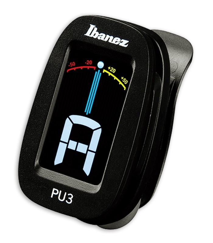 Chromatic tuner Ibanez model PU3 BK Clip Tuner in black color