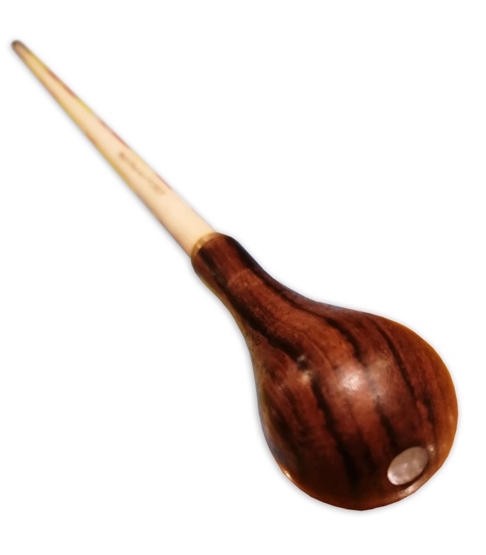 Detail of the rosewood holder of the baton Pickboy model 180 RW N