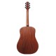 Fundo e ilhargas em okoume da guitarra eletroacústica Ibanez modelo AAD100E OPN