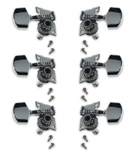 Carrilhões Fire&Stone modelo 545500 com acabamento cromado para guitarra acústica