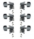 Tuning machines Fire&Stone model 545500 chromed plated for acoustic guitar