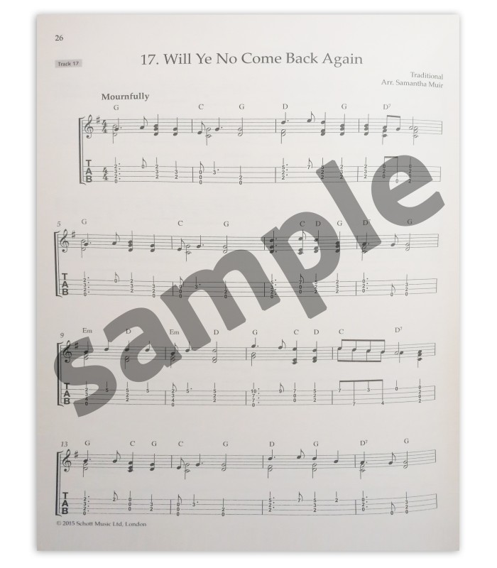 Scottish Folk Tunes for Ukulele book sample