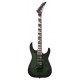 Guitarra eléctrica Jackson modelo JS32Q DKAM Dinky en color verde transparente