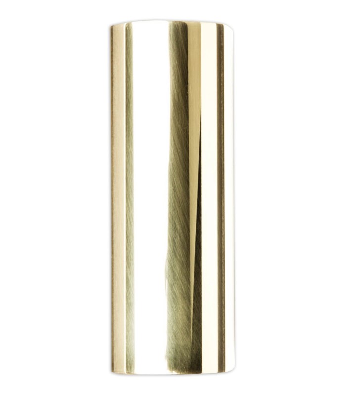 Slide Dunlop modelo 222 en metal dourado de tamanho médio para guitarra