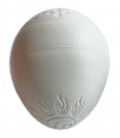 Detalhe das costas do shaker LP modelo LP006 Skull Shaker branco
