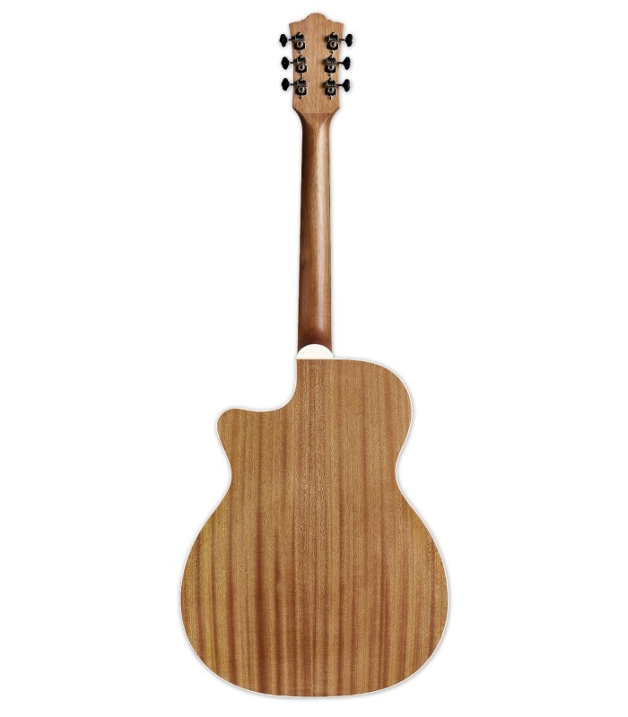 Fondo y aros en caoba de la guitarra electroacústica Guild modelo OM-240CE