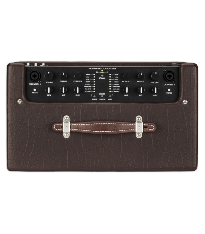 Controls of the amplifier Fender model Acoustic Junior Go 100W
