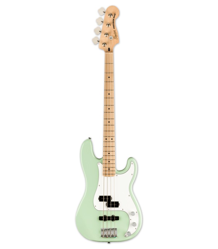 Guitarra baixo Fender Squier modelo Affinity Precision Bass PJ FSR MN na cor Surf Green