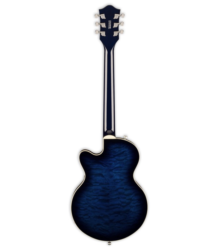 Espalda de la guitarra eléctrica Gretsch modelo G5655T Electromatic CB JR Bigsby Hudson Sky