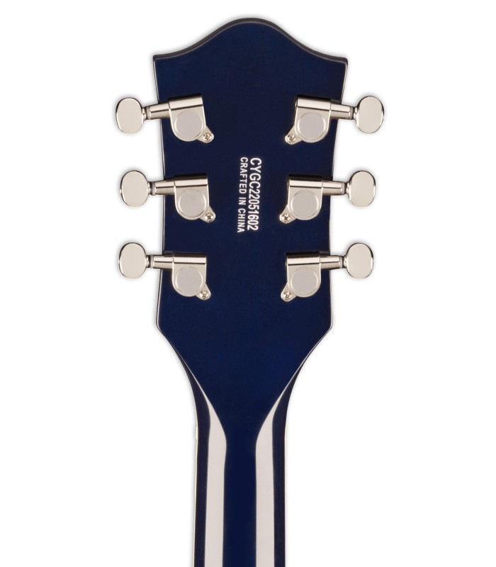 Machine head of the electric guitar Gretsch model G5655T Electromatic CB JR Bigsby Hudson Sky