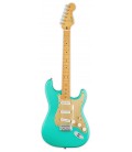 Guitarra Elétrica Fender Squier 40th Anniversary Strat Vintage Edition Satin Sea Foam Green