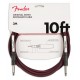 Cabo Fender modelo Original Oxblood de 3 metros de comprimento para guitarra 