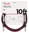 Cabo Fender modelo Original Oxblood de 3 metros de comprimento para guitarra 
