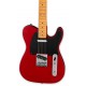 Corpo e captadores da guitarra elétrica Fender Squier modelo 40th Anniversary Tele Vintage Ed Satin Dakota Red