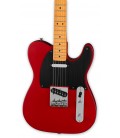 Corpo e captadores da guitarra elétrica Fender Squier modelo 40th Anniversary Tele Vintage Ed Satin Dakota Red