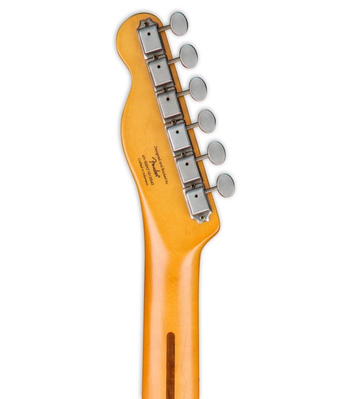 Clavijero de la guitarra eléctrica Fender Squier modelo 40th Anniversary Tele Vintage Ed Satin Dakota Red