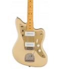 Corpo e captadores da guitarra elétrica Fender Squier modelo 40th Anniversary Jazzmaster Vintage Ed Satin Desert Sand