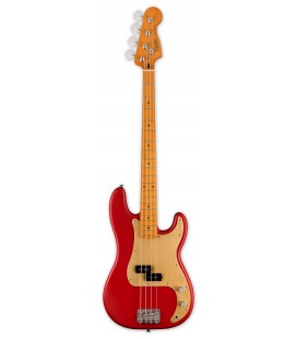 Guitarra bajo Fender Squier modelo 40th Anniversary Precision Bass Vintage Edition con acabado Satin Dakota Red