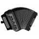 Concertina Hohner model El Rey del Vallenato in black color